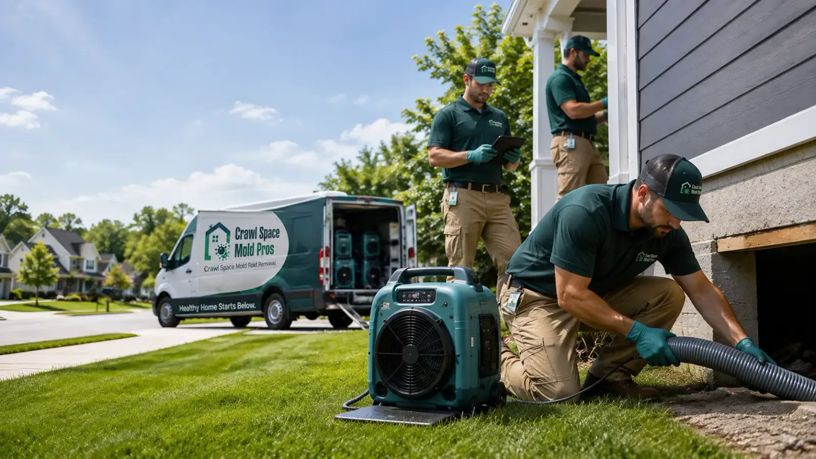 Crawl Space Mold Removal in Odin, IL